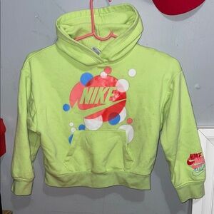 Nike Neon Green Hoodie with Graphic Logo